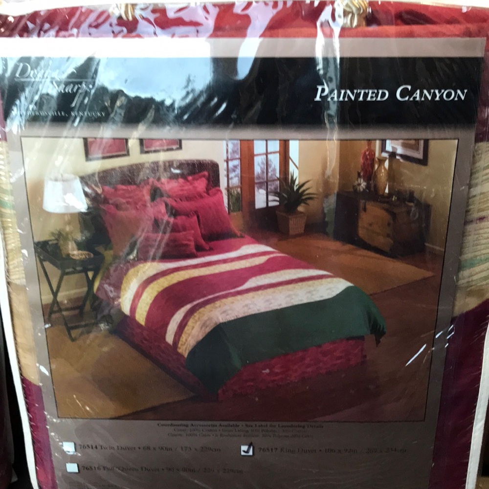 Donna Sharp Painted Canyon King Duvet with Shams Set